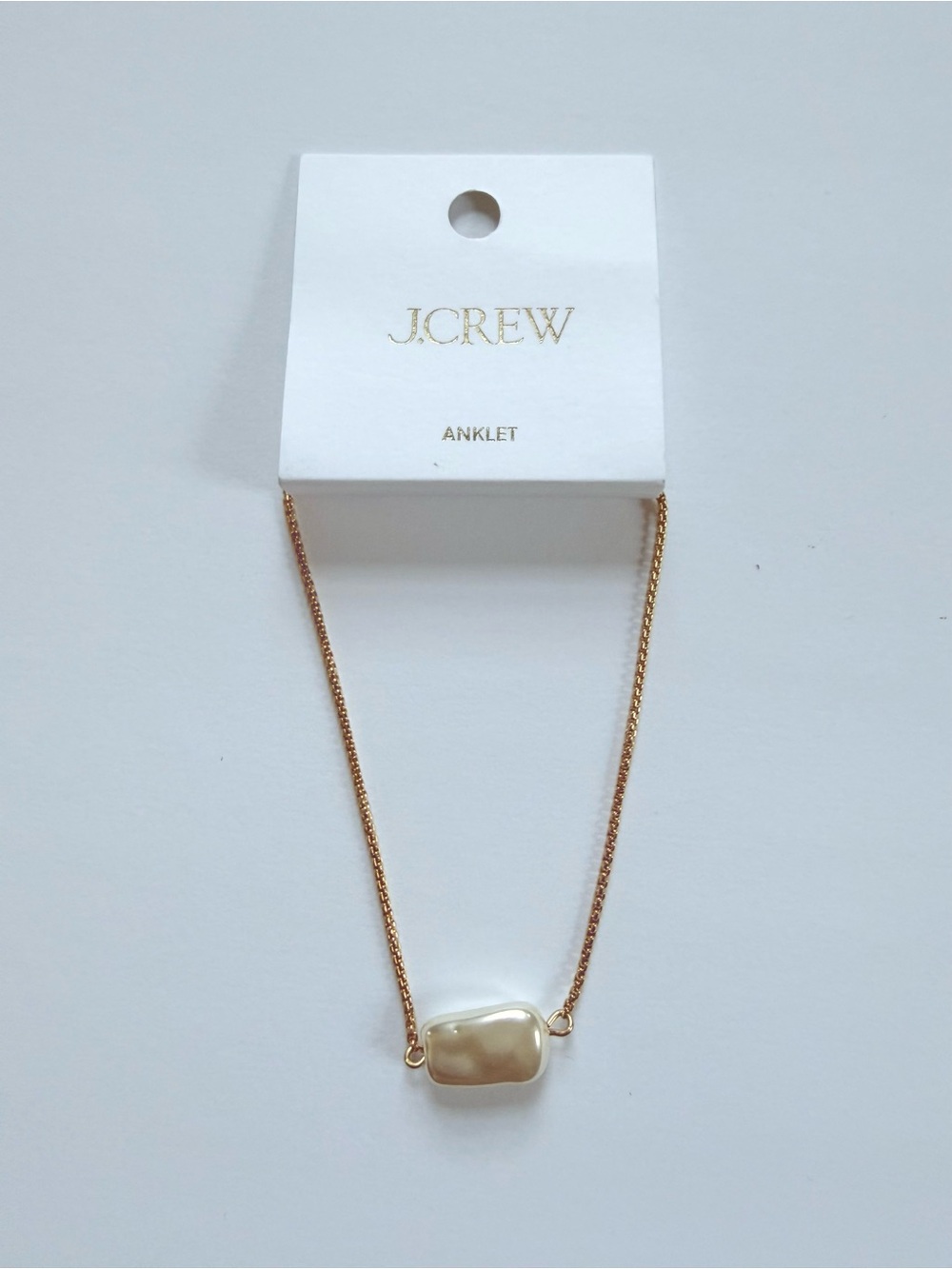 J.Crew NWT Gold-Tone Faux Pearl Pendant Necklace | $45 Retail